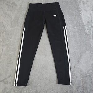 Adidas Pants‎ Womens Medium Black Compression Athletic Leggings Running 26X26